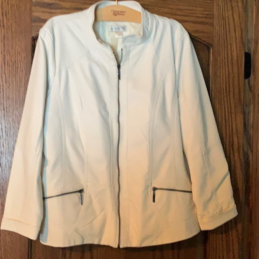 Christopher and Banks Faux leather jacket
